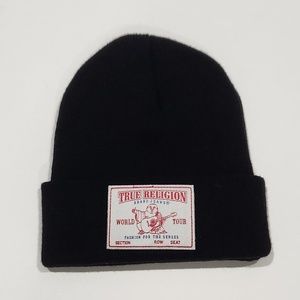 True Religion Logo Beanie Hat One Size